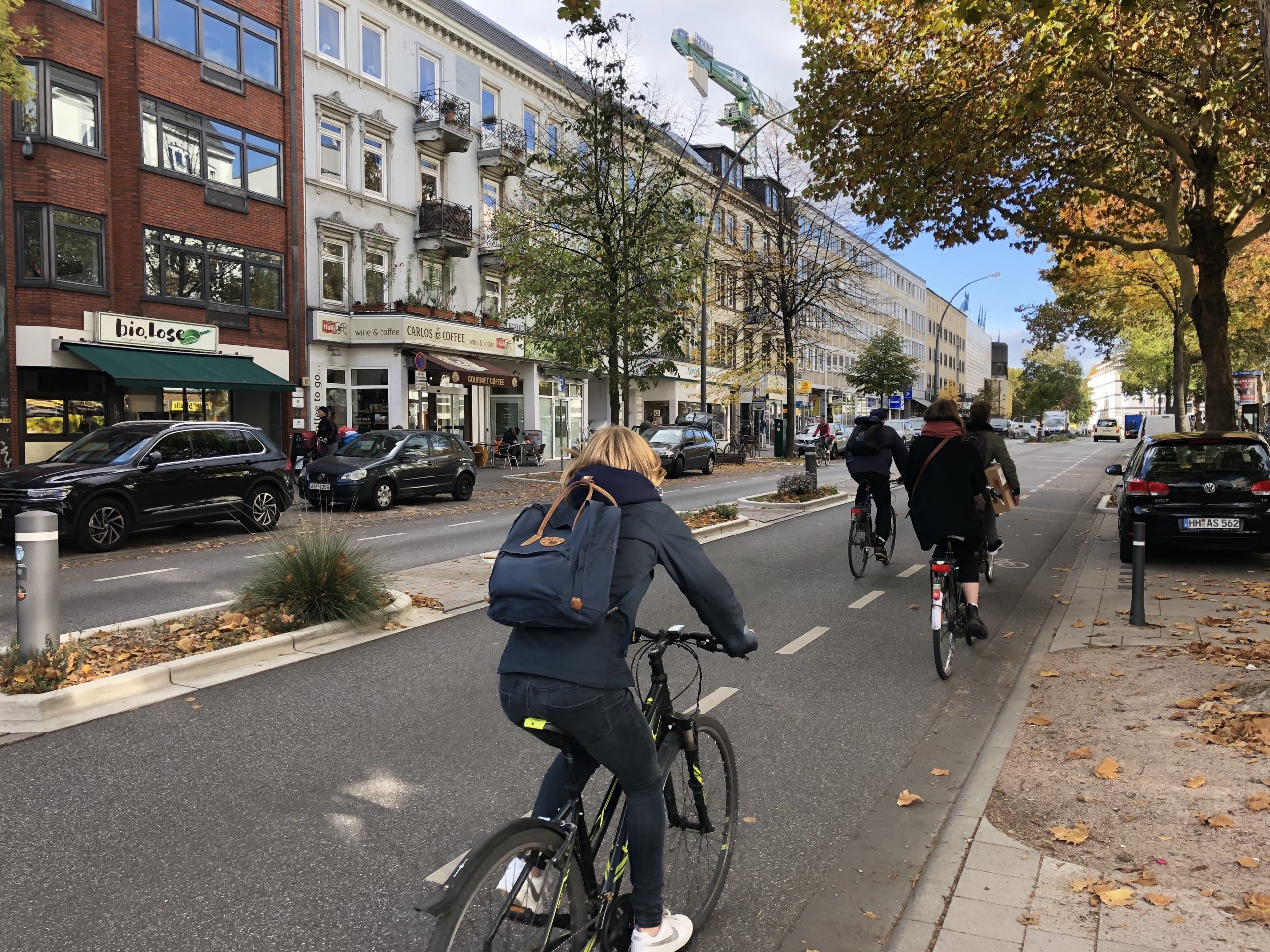 Radfahrer in Hamburg